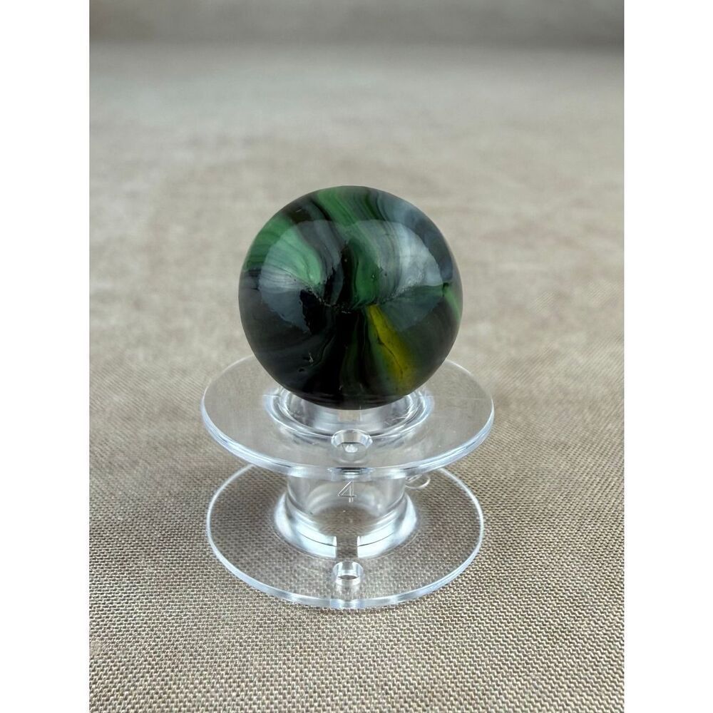 Vintage Faux Master Marble Imperial Black Green Swirl